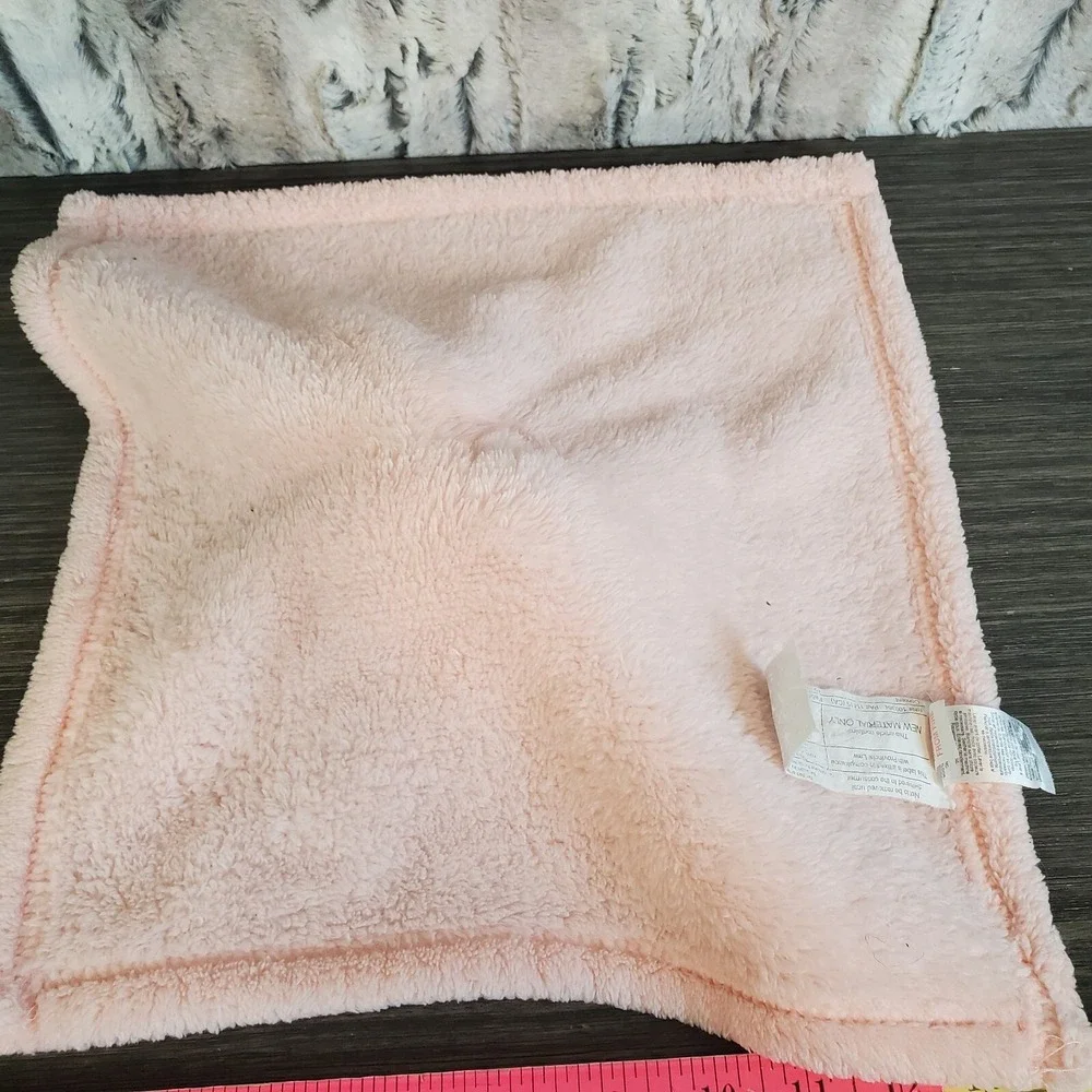 Baby Gear Pink Tan Leopard Cheetah Lovey Security Blanket Plush Baby Toy‎ 14x14